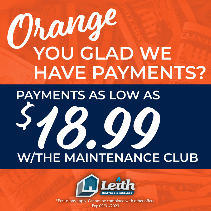 Payments as low as $18.99 with the maintenance club