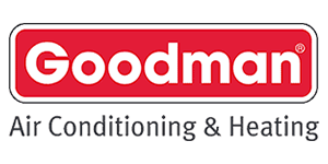 Goodman HVAC brand logo for air conditioning and heating