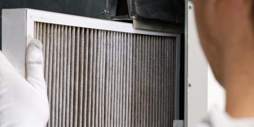 how to remove a stuck furnace filter